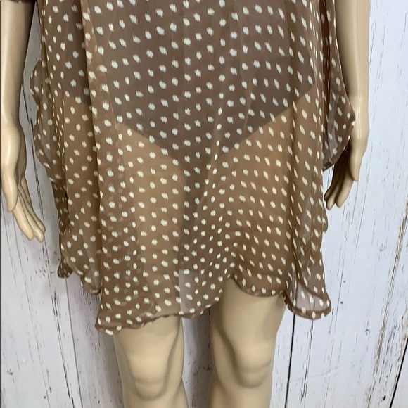 CIEL USA Sheer Ruffled Blouse Sz M - Picture 4 of 13